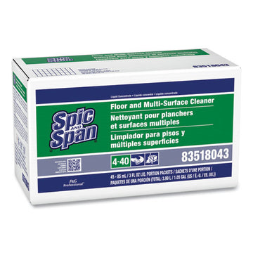 Spic and Span® Liquid Floor Cleaner, 3 Oz Packet, 45-carton freeshipping - TVN Wholesale